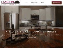 Tablet Screenshot of lambert-construction.com
